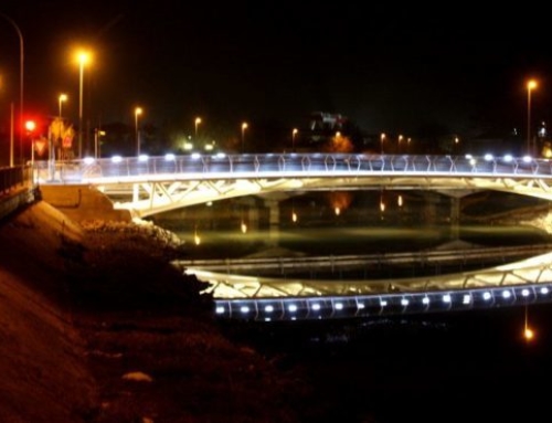 Illuminazione ponte Canareggio Adria (RO)